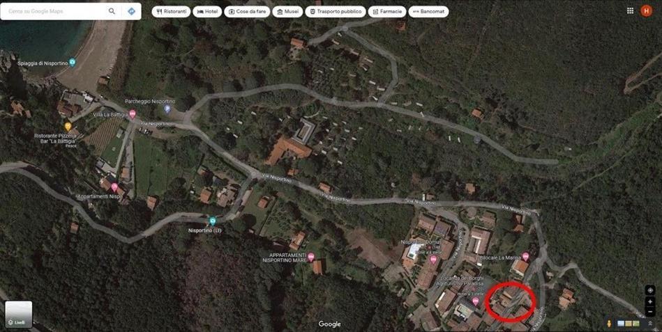 Nisportino, Elba. Bilocale Con Patio Vista Mare. Villa Casale Gastagno Kültér fotó