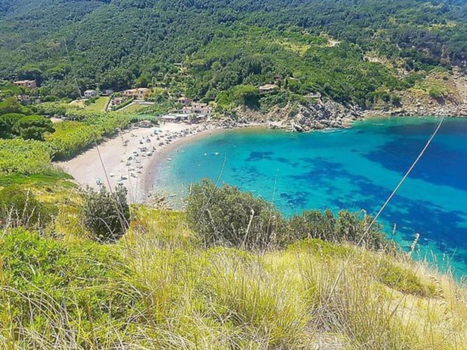 Nisportino, Elba. Bilocale Con Patio Vista Mare. Villa Casale Gastagno Kültér fotó